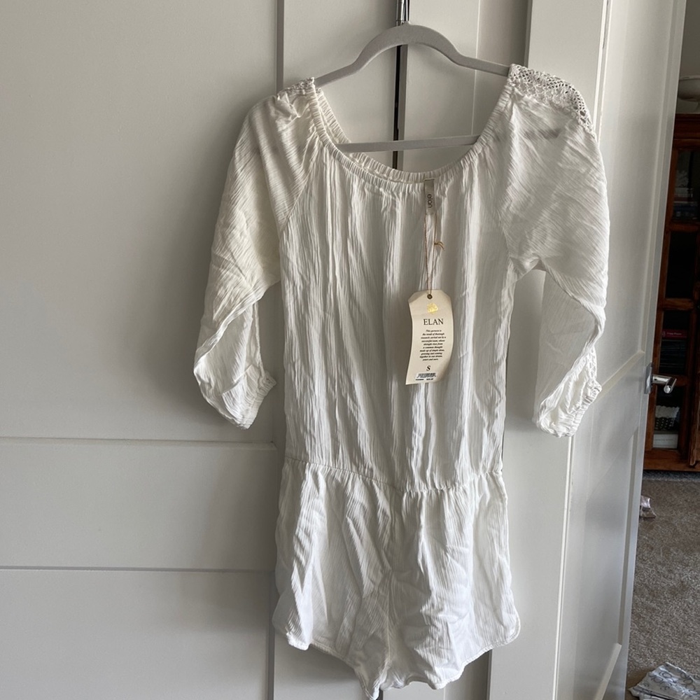 Elan white romper